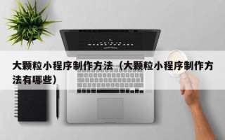 北海大颗粒小程序制作方法（大颗粒小程序制作方法有哪些）